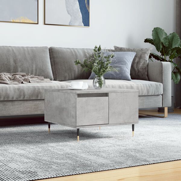 vidaXL Coffee Table Concrete Grey 55x55x36.5 cm Engineered Wood
