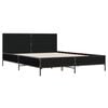 vidaXL Bed Frame without Mattress Black 160x200 cm