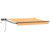 vidaXL Manual Retractable Awning with LEDs Sand