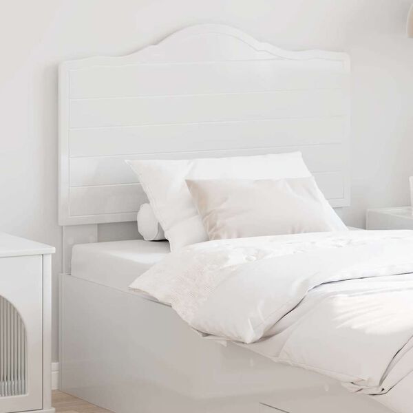 vidaXL Headboard with Headboard Gloss White 75 cm Engineered wood