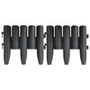 vidaXL Lawn Edgings 36 pcs Anthracite 10 m PP