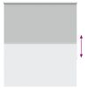 vidaXL Roller Blind Blackout Light Grey 140x130 cm Fabric Width 136.6 cm Polyester