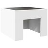 vidaXL Bedside Table with Infinity LED White 40x40x30 cm