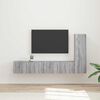 vidaXL TV Cabinet Set Wall-mounted 3 pcs Grey Sonoma Engineered Wood