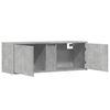 vidaXL TV Wall Cabinet with LED Lights Concrete Grey 100x31x35 cm