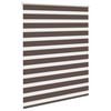 vidaXL Zebra blind 120.9x175 cm Fabric Width 116.7 cm coffee