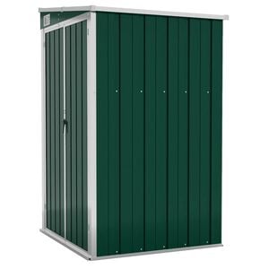 vidaXL Wall-mounted Garden Shed Green 118x100x178 cm Galvanised Steel