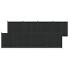 vidaXL Fence Panel 8 pcs 1405 x 186.5 cm WPC and Aluminium Black