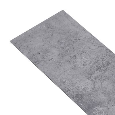 vidaXL Non Self-adhesive PVC Flooring Planks 5.26 m² 2 mm Cement Grey