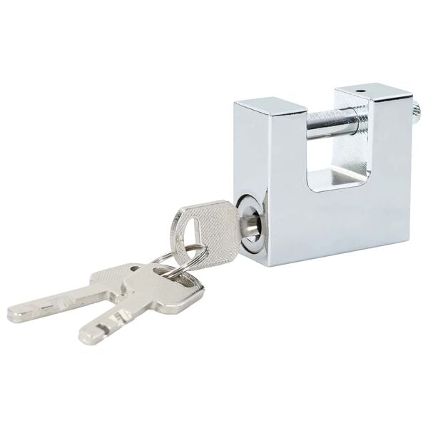vidaXL Padlock Silver 4.2 x 1.9 x 4 cm Steel