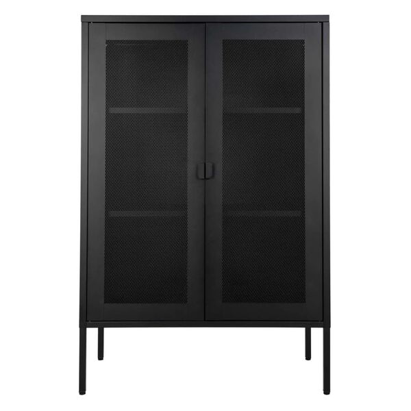 House Nordic Display Cabinet Anna with Mesh Door Black