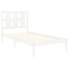 vidaXL Bed Frame without Mattress White 90x200 cm Solid Wood Pine