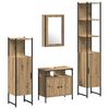 vidaXL Bathroom Furniture Set 4 pcs Artisan Oak Engineered Wood