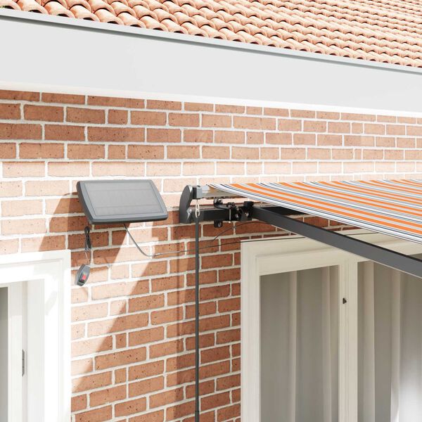 vidaXL Retractable Awning Manual Multicolour 350 x 250 cm Fabric