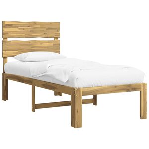 vidaXL Single Bed Frame with Headboard ROSTOCK White 90 x 200 cm