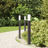 vidaXL Bollard Lights 3 pcs 80 cm Black IP44