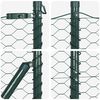 vidaXL Fence Post Green 25 x 1.2 m (36 mm mesh) Steel