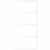 vidaXL Sliding Door Frosted ESG Glass and Aluminium 102.5x205 cm White