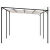 vidaXL Gazebo with Retractable Roof 600x300x233 cm Cream