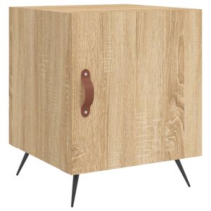 vidaXL Bedside Cabinet Sonoma Oak 40x40x50 cm Engineered Wood