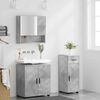 vidaXL Bathroom Furniture Set with Drawer 3 pcs Concrete Grey