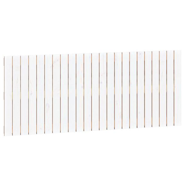 vidaXL Wall Headboard White 147x3x60 cm Solid Wood Pine