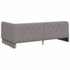vidaXL Corner Bed Frame with Headboard Taupe 90 x 190 cm Fabric