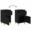 vidaXL Bedside Cabinet 2 pcs Black Oak 40 x 35 x 70 cm Engineered Wood