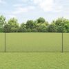 vidaXL Fence with Post Grey 1.4 x 10 m Steel and PVC