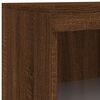 vidaXL Sideboard with LED Lights Brown Oak 60.5x37x100 cm