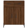 vidaXL Highboard Brown Oak 69.5x34x180 cm Engineered Wood