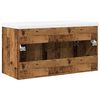 vidaXL Bathroom Sink Cabinet with Built-in Basin Old Wood