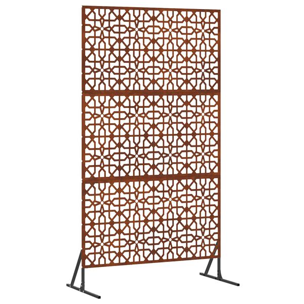 vidaXL Privacy Screen Grey 100 x 50 x 180 cm Weathering Steel