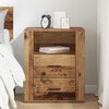 vidaXL Bedside Cabinet Old Wood 35 x 50 x 60 cm Engineered Wood