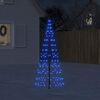 vidaXL LED Christmas Tree on Flagpole 200 LEDs Blue 180 cm