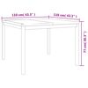 vidaXL 5 Piece Garden Dining Set Solid Wood Teak