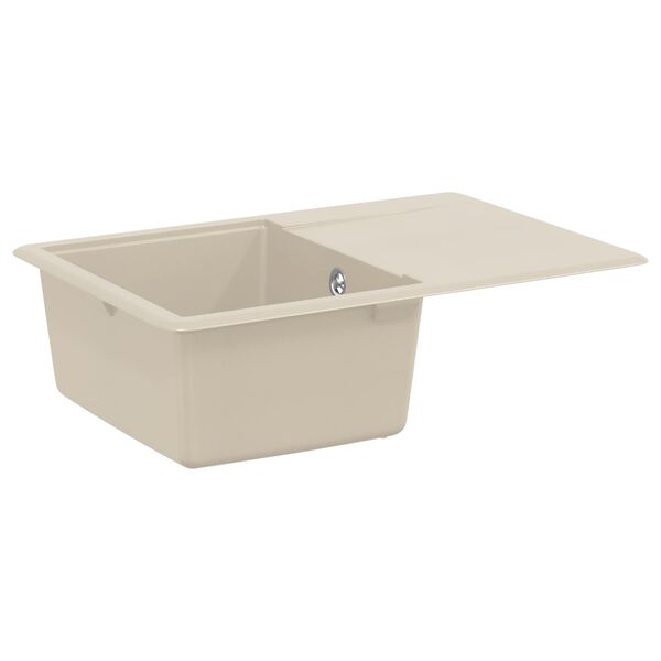 vidaXL Sink Beige 670 x 460 mm 80% Quartz and 20% Resin