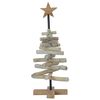 vidaXL Christmas Tree with Stand Brown 60 cm Solid teak wood