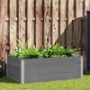 vidaXL Garden Raised Bed WPC 150x100x54 cm Grey