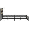vidaXL Metal Bed Frame without Mattress Sonoma Oak 180x200 cm Super King