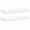 vidaXL Floating Wall Shelves 2 pcs White 50x23.5x3.8 cm MDF