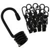 vidaXL Hooks 100 pcs Black 8 mm x 5 cm Steel