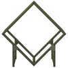 vidaXL Firewood Rack Olive Green 50x25x50 cm Cold-rolled steel