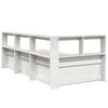 vidaXL Bookcase Bed without Mattress White 75x190cm Solid Wood Pine