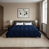 vidaXL Full Year Duvet Quilted Dark Blue 200 x 200 cm Microfiber