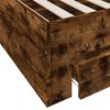 vidaXL Bed Frame with Drawers without Mattress Smoked Oak 200x200 cm