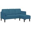 vidaXL Sofa Set with Cushion 2 pcs Blue Polyester