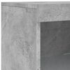 vidaXL Sideboard with LED Lights Concrete Grey 181.5x37x100 cm