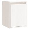 vidaXL Wall Cabinet White 30x30x40 cm Solid Wood Pine