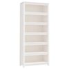 vidaXL Book Cabinet White 80x35x183 cm Solid Wood Pine